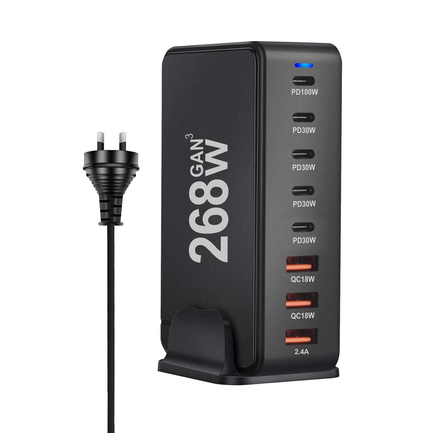 240W Desktop Charger 8 ports