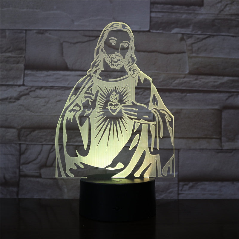 Christian creative luminous table 3D lamp