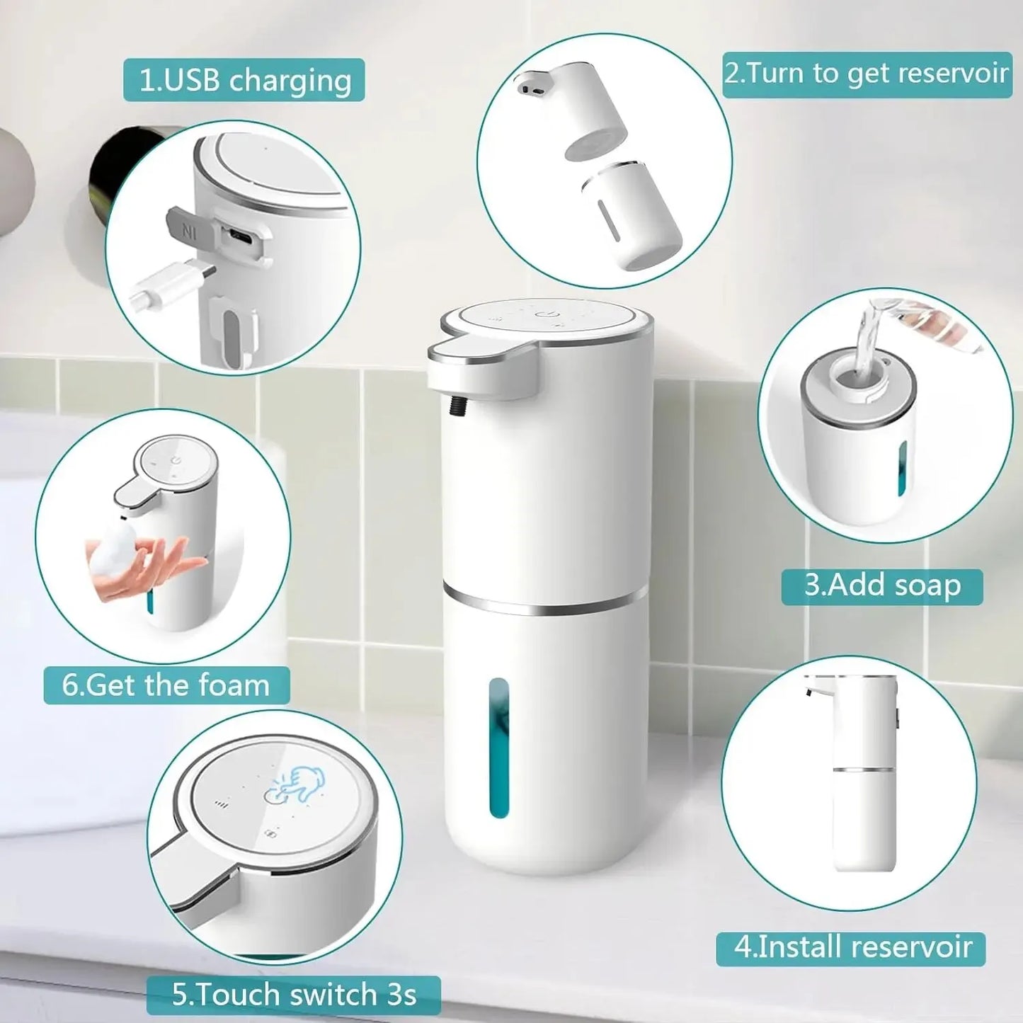 Automatic Soap Dispenser Touchless Foaming