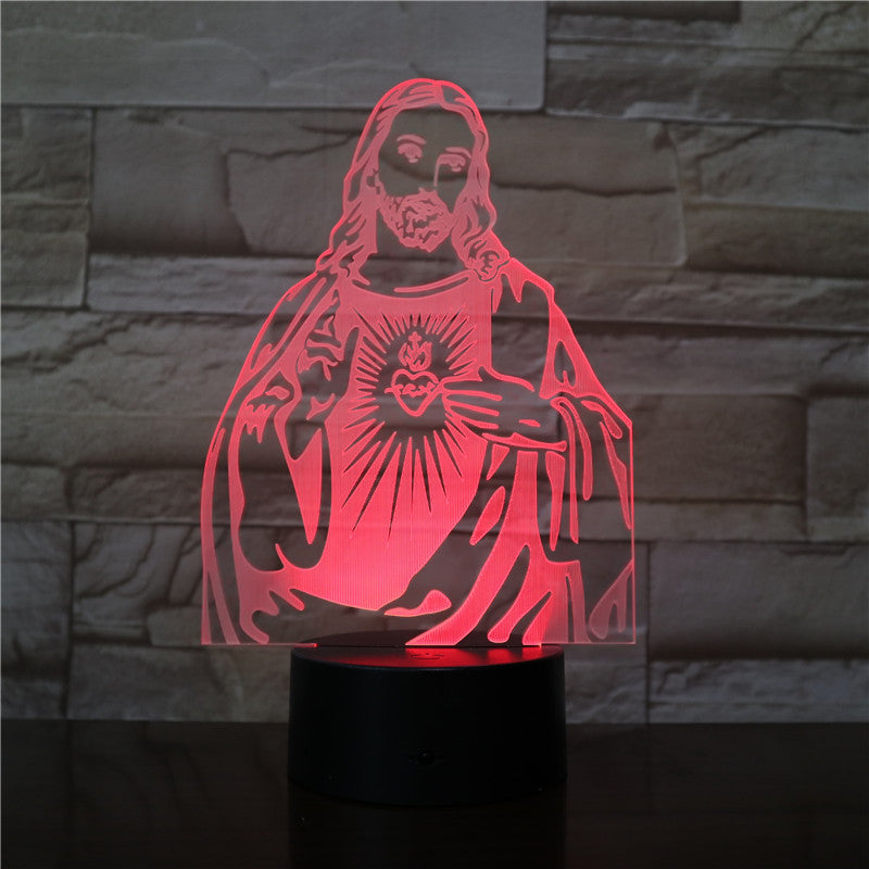 Christian creative luminous table 3D lamp