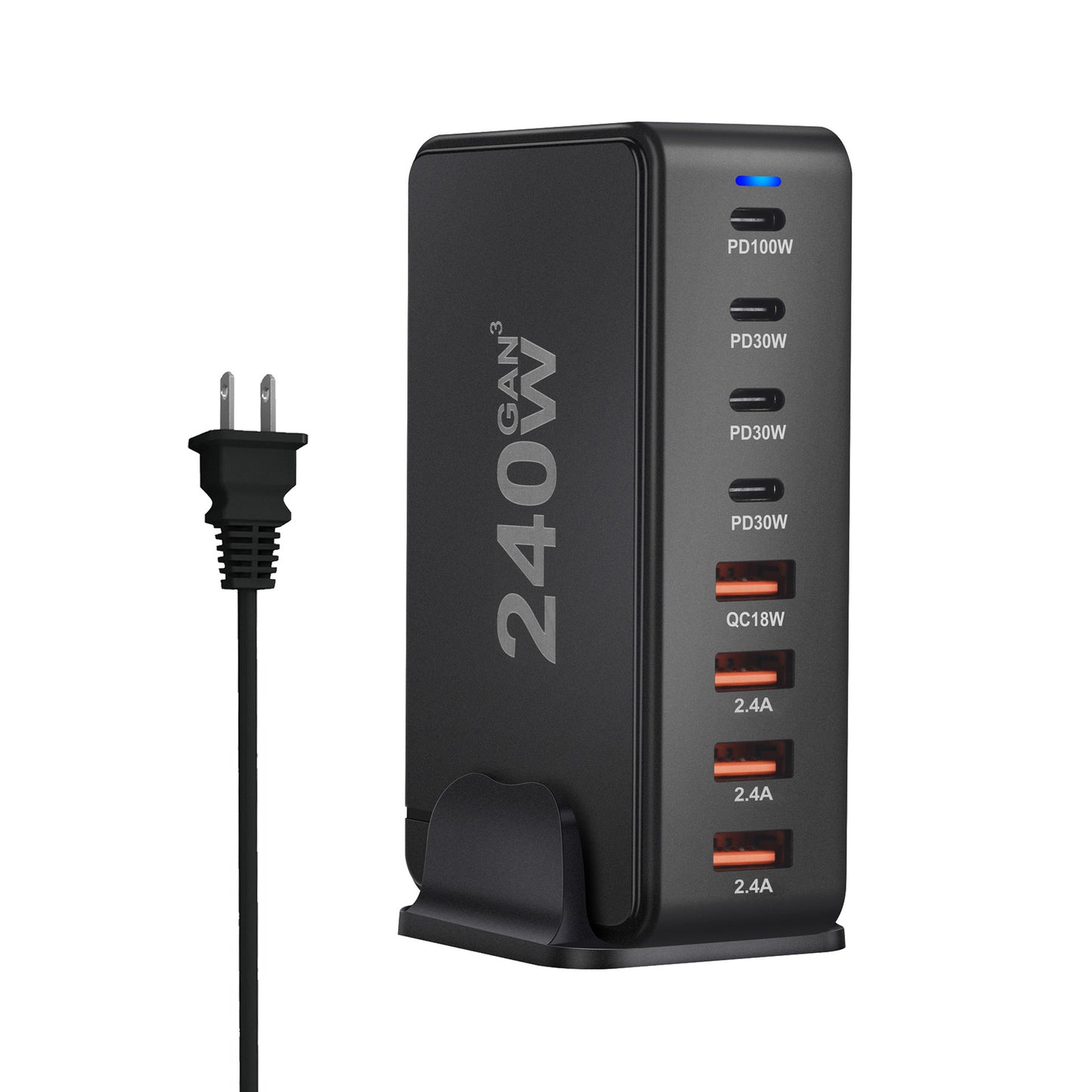 240W Desktop Charger 8 ports