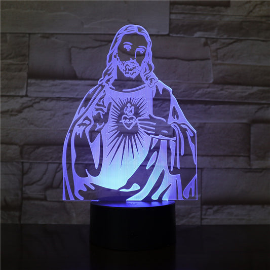 Christian creative luminous table 3D lamp