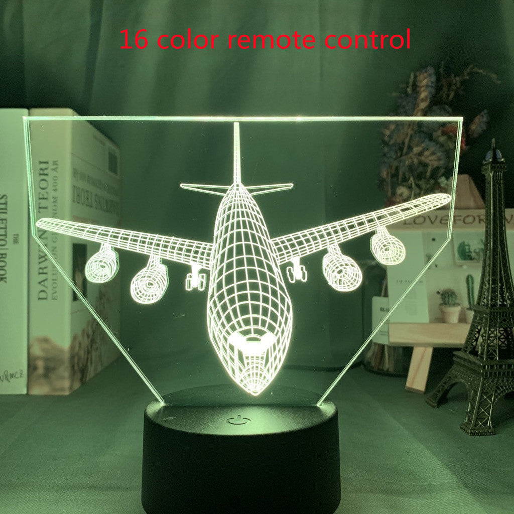 3d Lamp Airplane Hologram