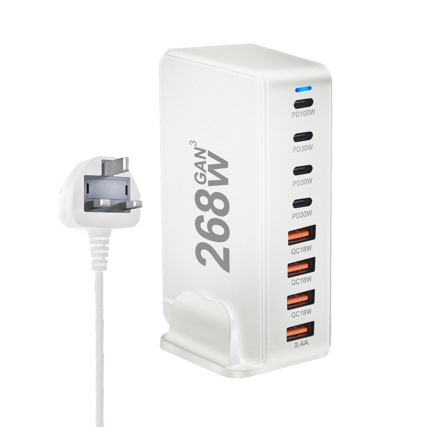 240W Desktop Charger 8 ports