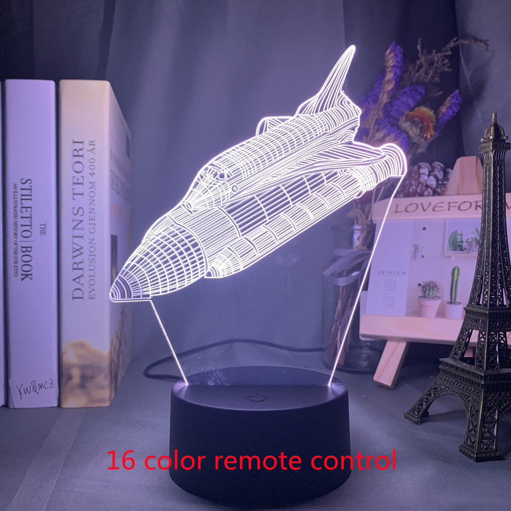 3d Lamp Airplane Hologram