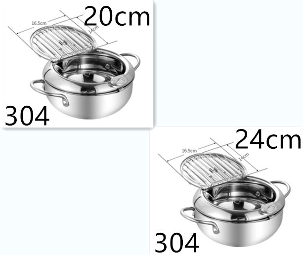 Stainless Steel Frying, Telescopic Folding