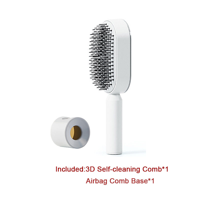 Self Cleaning Hair Brush For Women, Massage Scalp, Anti-Static Hairbrush