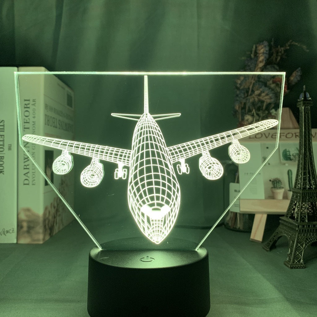 3d Lamp Airplane Hologram