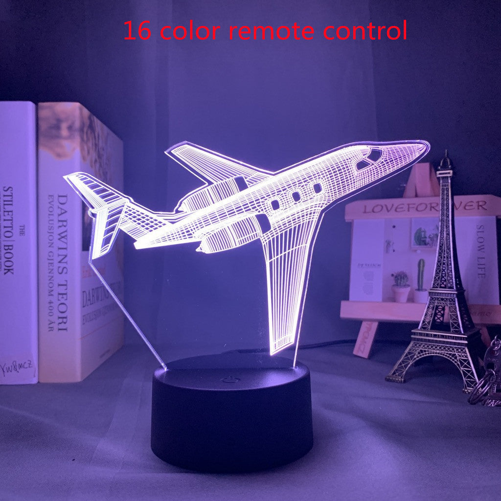 3d Lamp Airplane Hologram