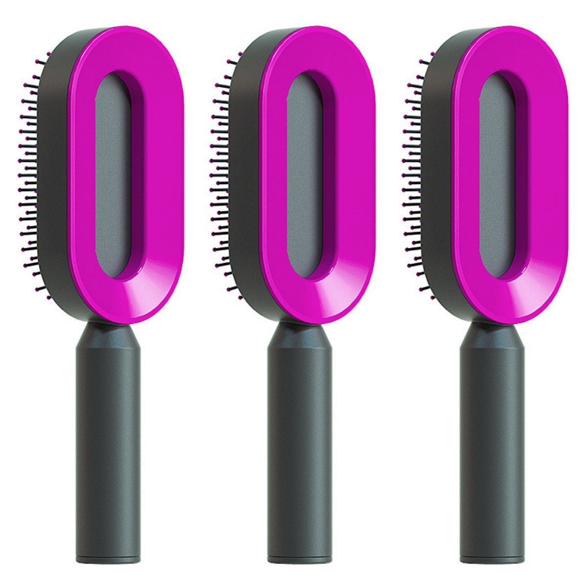 Self Cleaning Hair Brush For Women, Massage Scalp, Anti-Static Hairbrush