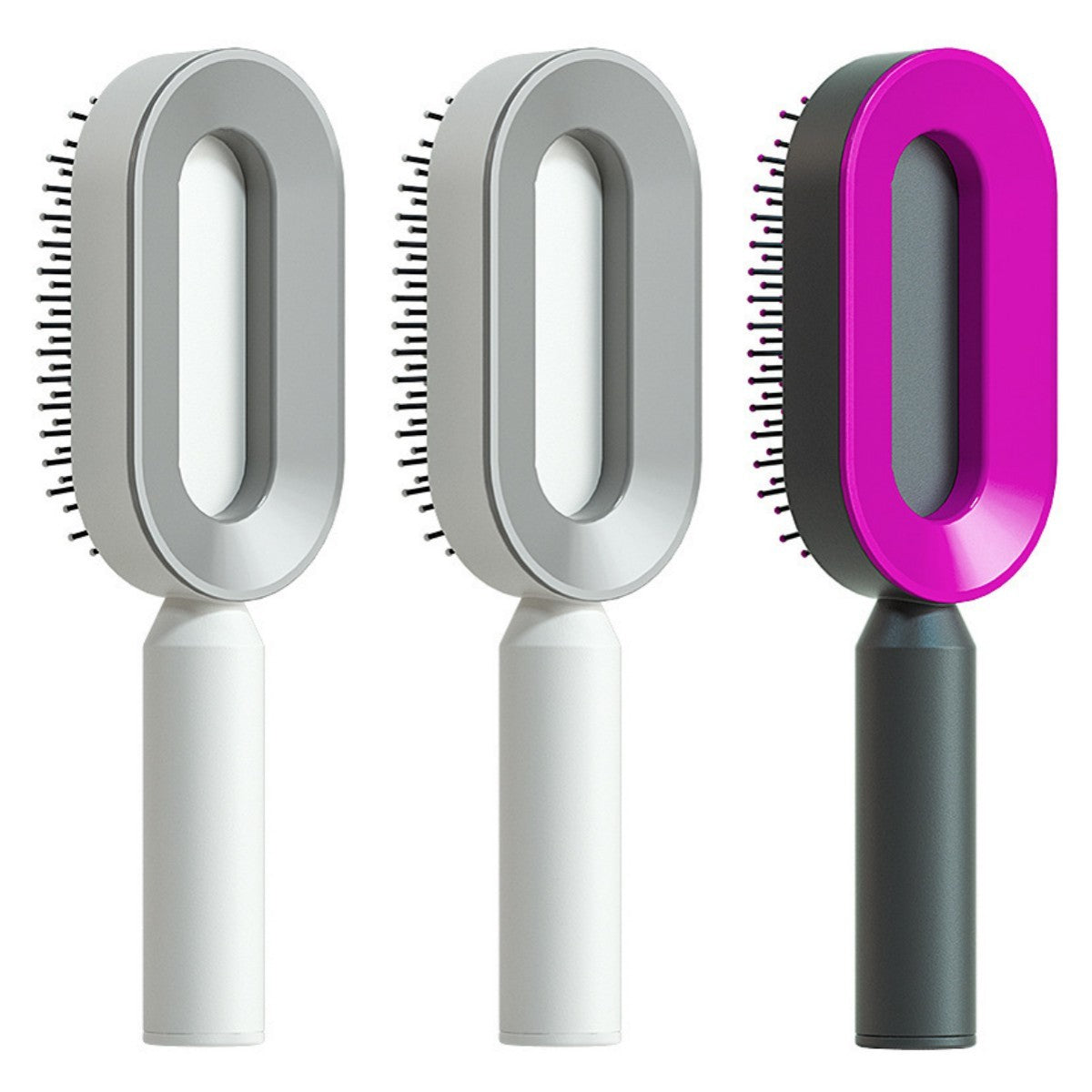 Self Cleaning Hair Brush For Women, Massage Scalp, Anti-Static Hairbrush